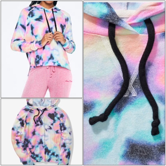 oil spill tie dye hoodie